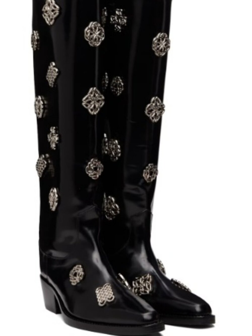 TOGA PULLA Archive Polido Tall Leather Embellished Boots